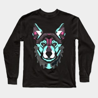 Dog ' Retro Style Geometric Long Sleeve T-Shirt